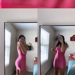 Hot pink dress